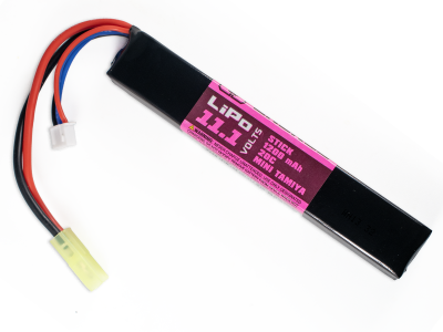 Air Raid Airsoft Li-Po 11.1v 1200mAh20C Stick [1] Battery, Tamiya, Black