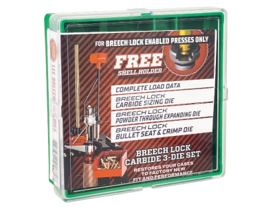 Lee Precision Breech Lock Carbide 3-Die Set, 9mm Luger