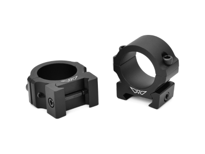 Warne Vapor Horizontal Aluminum Rings, Matte Black