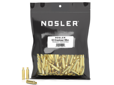 Nosler Premium Brass Unprimed Rifle Cases, 6.5 Creedmoor, 100