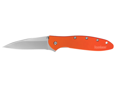 Kershaw 3" 14C28N Drop Point Blade Orange Aluminum Handle