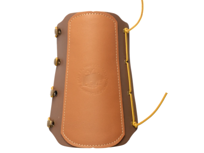 Fred Bear Logo Traditional Arm Guard, Brown