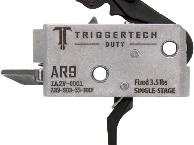 TriggerTech AR Duty Trigger, Black, 9mm Luger