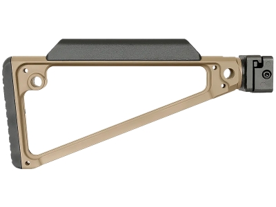 Midwest Triangular Side Folding Stock, Hard Coat Anodized Aluminum