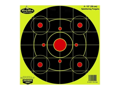 Birchwood  Dirty Bird Sight-In Circle Paper Hanging Pistol/Rifle, 4