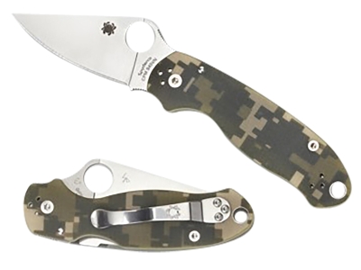 Spyderco 2.95" Pocket Knife CPM S45VN Blade Camo G10 Handle