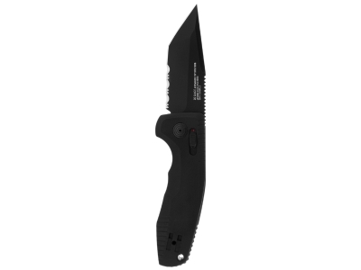 SOG Tac Au Compact - Tanto, Serrated, Black, Ambidextrous, Other