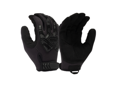 Pyramex Venture Gear Tactical Heavy Duty Impact Operator H&L Glove, Large, Black
