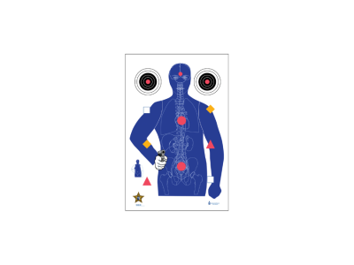 Action Target Inc Sarasota Sheriff's Office Silhouette/Vitals Paper Target