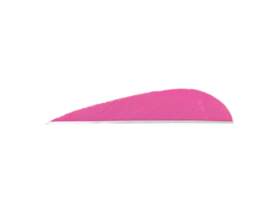 Trueflight Parabolic Feathers, Pink, 100