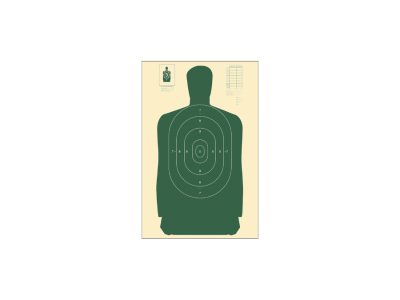 Action Target Inc Qualification Standard Silhouette Target, Green, 100