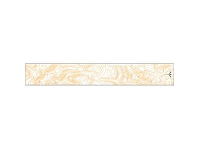 White Water Archery Thin Line Topo Wraps, Neon Orange, 15