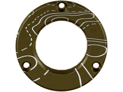 Axcel Driver Hubcap w/Engraving, Green