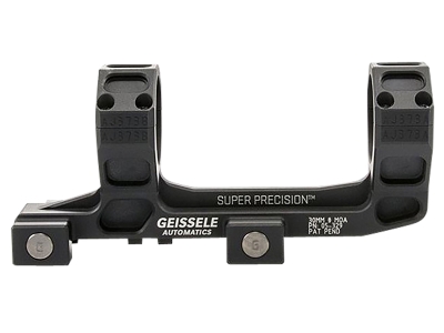 Geissele One-Piece Scope Mount Ring Combo 0 MOA 30mm AR-15 M4 Black