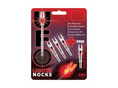 30-06 Lighted Nocks 3+1 Bonus Pack Red