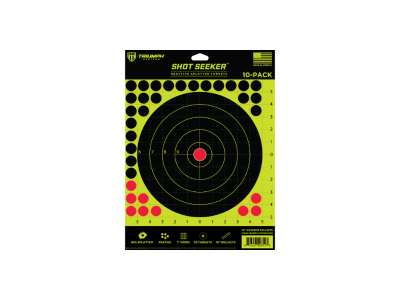 Triumph Systems Shot Seeker Self-Adhesive Black/Yellow/Red Paper, 10