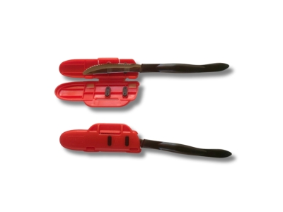 Blade Guard Secure Knife Blade Edge Protection Cover Sheath, Red