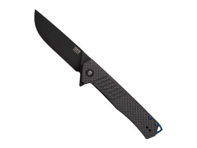 Tekto F1 Alpha Folding Knife // Carbon Fiber - Blue Accents