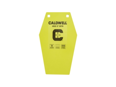 Caldwell AR500 Steel Target 10" Yellow Coffin