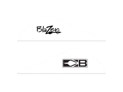 Bohning Blazer Vanes White 1000 pk.