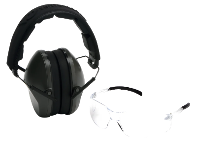 Pyramex Earmuff/Glasses Combo Kit