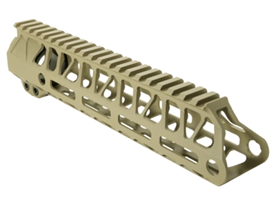 Timber Creek Enforcer Aluminum 9" M-LOK Handguard for AR-15, Barrel Nut Included, Flat Dark Earth