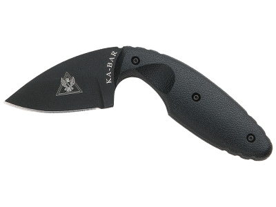 Ka-Bar 2.31" Fixed Drop Point AUS-8A Blade Black Zytel Handle