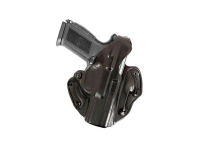 Desantis Gunhide Thumb break scabbard OWB leather belt slide, Black, Right