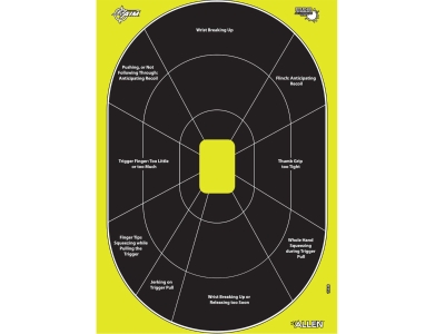 Allen EZ Aim Splash Reactive Paper Shooting Targets, 30