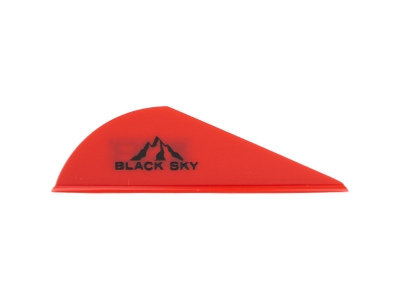 Bohning Black Sky Vane 2 in. Red 36 pk.