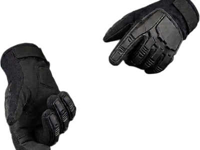Air Raid Full Finger Large Black Gloves