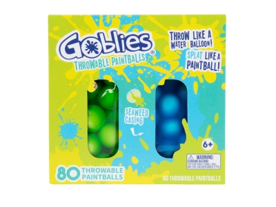 Gobiles Throwable Paintball 80ct, Green and Blue, Green/Blue