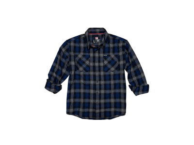 Hornady Flannel Shirt, XXXL, Black/Blue