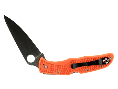 Spyderco 3.75" VG-10 Blade Orange FRN Handle Folding Knife