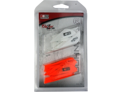 Bohning Blazer Vane Combo White/Neon Orange 36 pk.