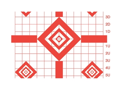 Champion Redfield Sight-In Diamond Paper Pistol/Rifle, 100