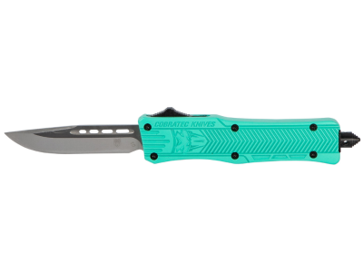 CobraTec 2.75" OTF Drop Point D2 Blade Tiffany Blue Aluminum Handle