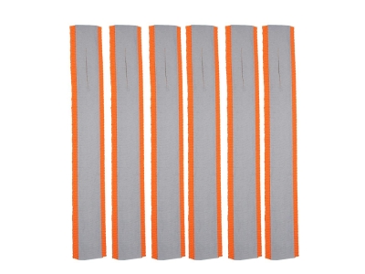 Allen 6" Flagging Strips, Highly Reflective 6-Pack, Orange