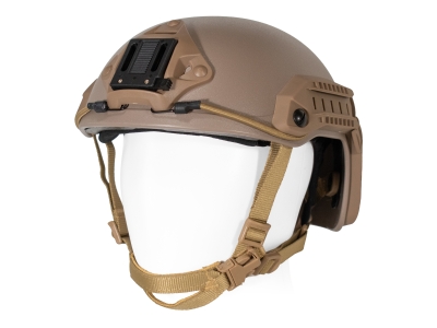 Air Raid Deluxe High Cut Airsoft Tan Helmet Tactical, One Size Fits Most