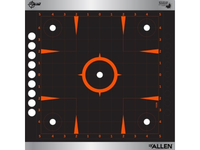 Allen EZ Aim Adhesive Splash Reactive Paper Shooting Targets, 4 Count