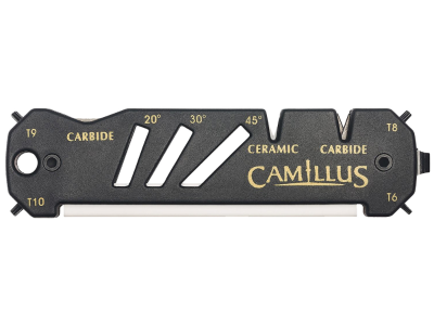 Camillus Knife Sharpener, Black, Carbide/Ceramic