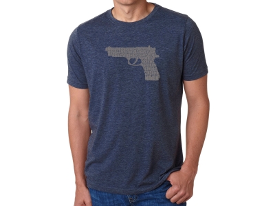 LA Pop Art Men's Premium Blend Word Art T-shirt - RIGHT TO BEAR ARMS