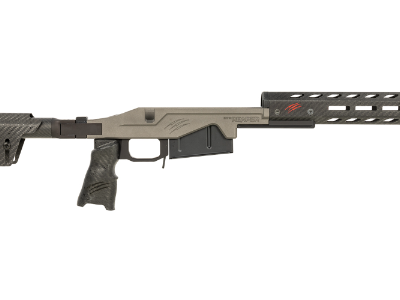 Fierce Firearms Chassis Kit for AR-15 Long Action, Fold + Lock Stock, Tungsten Grey