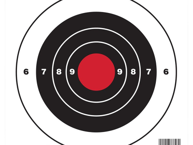 Birchwood  EZE-Scorer 8" Bullseye, Black/Red