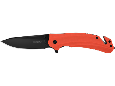 Kershaw 3.50" Folding Knife Glass Breaker 8Cr13MoV Nylon Handle