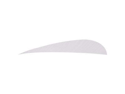 Trueflight Parabolic Feathers, White, 100