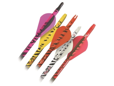 Bohning Blazer Arrow Wraps Orange Tiger 4 in. 13 pk., Black/Orange