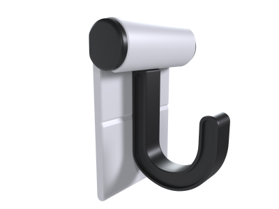 Hang It Simple Wall Mounted Universal Storage Hanger 2", White
