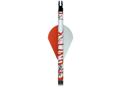 Bohning Blazer Arrow Wraps White/Red Tiger 4 in. 13 pk.