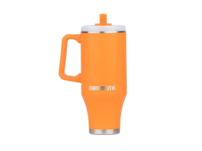 Mammoth Ascent 40 oz Tumbler with Handle and Straw, Orange